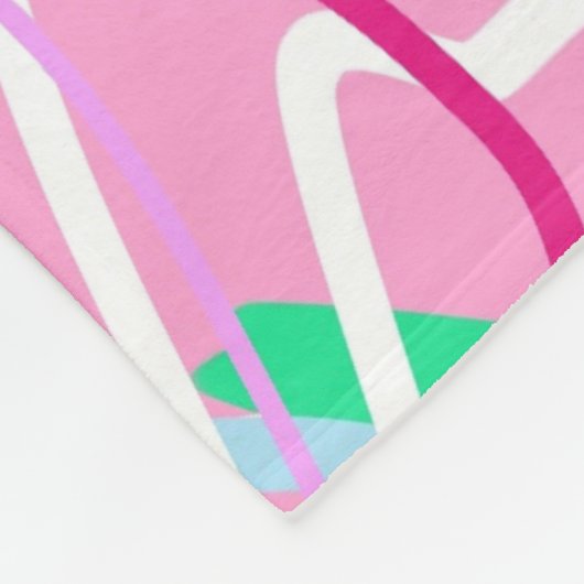 Abstrakte Frühjahrslandschaft Fleecedecke (Ecke)