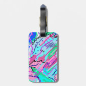 Abstrakte Frühjahrslandschaft Gepäckanhänger (Rückseite vertikal)