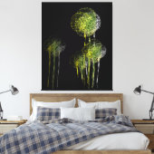 Abstrakte Frühlingsbaume #3 Leinwanddruck (Insitu (Schlafzimmer))