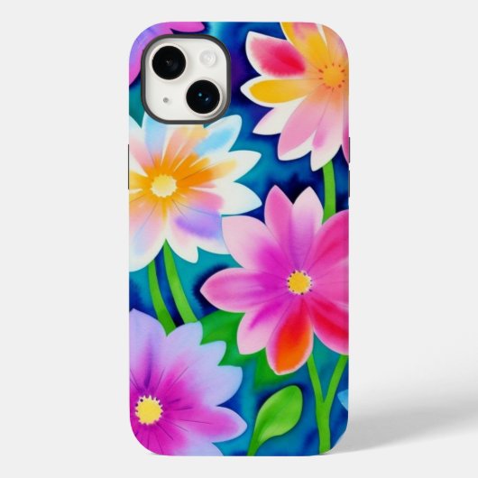 Abstrakte Frühlingsblumen Case-Mate iPhone Hülle (Rückseite)