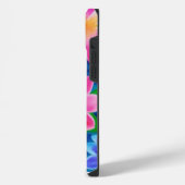 Abstrakte Frühlingsblumen iPhone Hülle (Linke Seite)