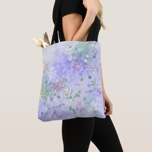 Abstrakte Frühlingsblumen Tasche (Von Nahem)