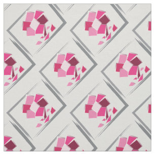 Abstrakte Fuchsie-Blume Stoff