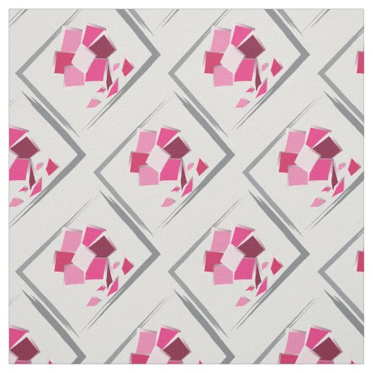 Abstrakte Fuchsie-Blume Stoff (Muster)