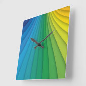 Abstrakte Führungsschienen Quadratische Wanduhr (Winkel)