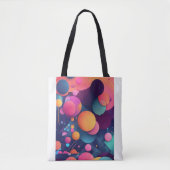 "Abstrakte Fun Colorful Cartoon Pattern Bag" Tasche (Vorderseite)