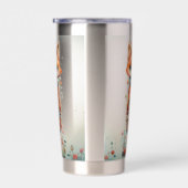 Abstrakte Funky Fox Lady Thermobecher (Rechts)