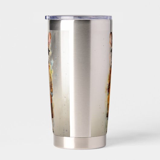 Abstrakte Funky Male Mouse Thermobecher (Rechts)