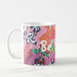 Abstrakte Funky Pink Pastelle Kaffeetasse