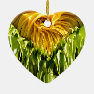 Abstrakte funky Retro Sonnenblume, erschreckende G Keramikornament