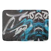 Abstrakte Fusion: Farbabweichungen und dynamische  Badematte (Vorderseite)