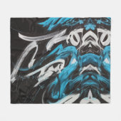 Abstrakte Fusion: Farbabweichungen und dynamische Fleecedecke (Vorderseite (Horizontal))