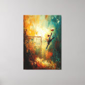 Abstrakte Fußballhalle Kunst Leinwanddruck (Vorderseite)