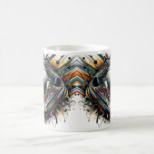 Abstrakte Fußballschuhe Kaffeetasse (Mittel)