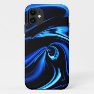 Abstrakte Fütterung des Blauwal iPhone 11 Hülle