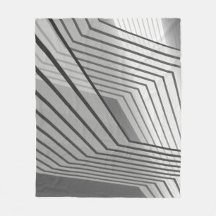 Abstrakte futuristische Architektur Hintergrund 3d Fleecedecke