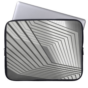 Abstrakte futuristische Architektur Hintergrund 3d Laptopschutzhülle