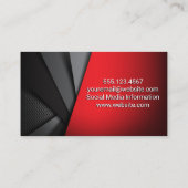 Abstrakte Futuristische Panels Visitenkarte (Rückseite)