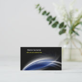 abstrakte Futuristische Visitenkarte (Stehend Vorderseite)