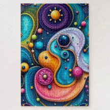 Abstrakte Galaxie: Helles Raummuster