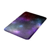 Abstrakte Galaxie-Konstellationen Digitale Kunst Badematte (Schrägansicht)