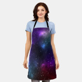 Abstrakte Galaxie-Konstellationen Digitale Kunst Schürze (Getragen)