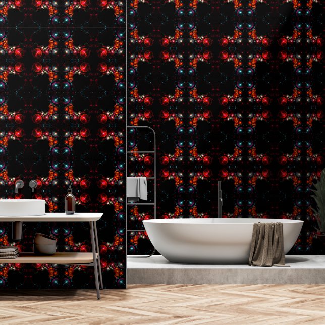 Abstrakte Galaxie Kunst Tapete (Badezimmer)
