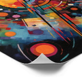 Abstrakte Galaxie-Malerei Poster (Ecke)