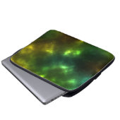 Abstrakte Galaxiekonstellationen Digitale Kunst: I Laptopschutzhülle (Vorne Knopf)
