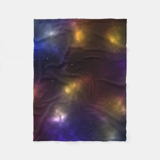 Abstrakte Galaxiekonstellationen Digitale Kunst: V Fleecedecke (Vorderseite)