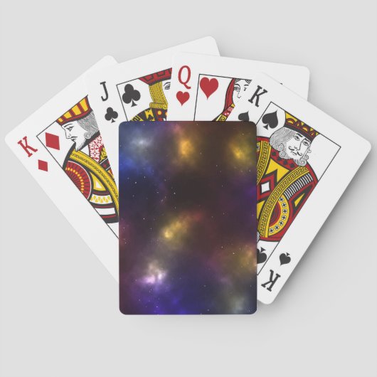 Abstrakte Galaxiekonstellationen Digitale Kunst: V Spielkarten (Rückseite)