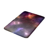 Abstrakte Galaxien-Konstellationen Digitale Kunst: Badematte (Schrägansicht)