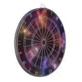 Abstrakte Galaxien-Konstellationen Digitale Kunst: Dartscheibe (Vorderseite Links)