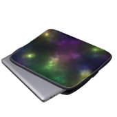 Abstrakte Galaxien-Konstellationen Digitale Kunst: Laptopschutzhülle (Vorne Knopf)