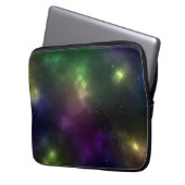 Abstrakte Galaxien-Konstellationen Digitale Kunst: Laptopschutzhülle (Vorderseite Links)