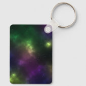 Abstrakte Galaxien-Konstellationen Digitale Kunst: Schlüsselanhänger (Rückseite)