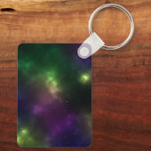 Abstrakte Galaxien-Konstellationen Digitale Kunst: Schlüsselanhänger (Rückseite)