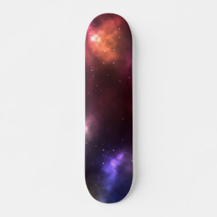 Abstrakte Galaxien-Konstellationen Digitale Kunst: Skateboard