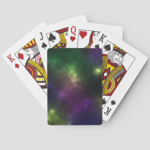 Abstrakte Galaxien-Konstellationen Digitale Kunst: Spielkarten