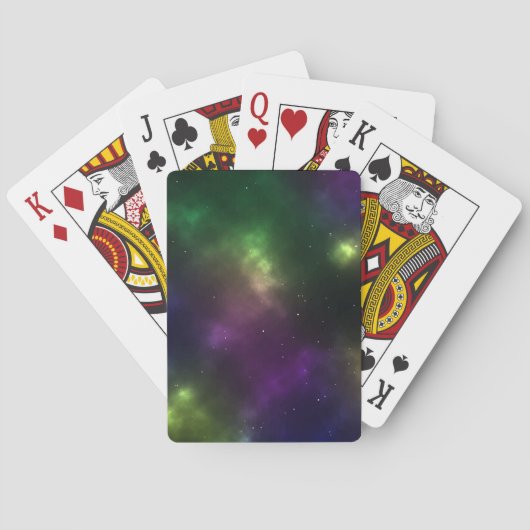 Abstrakte Galaxien-Konstellationen Digitale Kunst: Spielkarten (Rückseite)