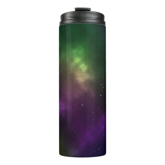Abstrakte Galaxien-Konstellationen Digitale Kunst: Thermosbecher (Vorderseite)