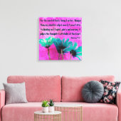 abstrakte Gänseblümchen 4:12 Leinwanddruck (Insitu (Wohnzimmer))