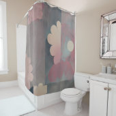 Abstrakte Gänseblümchen Duschvorhang (Beispiel)