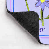 Abstrakte Gänseblümchen-personalisierte Mousepad (Ecke)