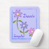 Abstrakte Gänseblümchen-personalisierte Mousepad (Mit Mouse)