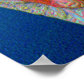 Abstrakte Gänsehaut Farmtier Art Poster (Ecke)