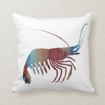 Abstrakte Garnele-Silhouette