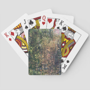 Abstrakte Gartenmalereikarten Spielkarten