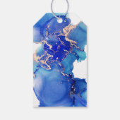 Abstrakte Gastgeschenk Hochzeit Geschenkanhänger (Rückseite)