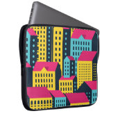 Abstrakte Gebäude Landschaft Vintag Laptopschutzhülle (Vorne Rechts)
